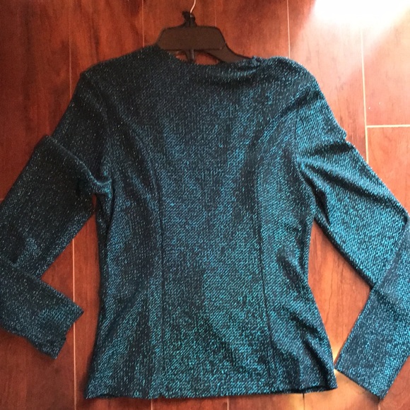 Blue sage dress party blouse - Picture 2 of 2